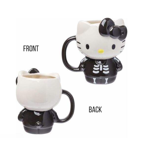 Hello Kitty Halloween‎ Black Skeleton Mug - Picture 5 of 6